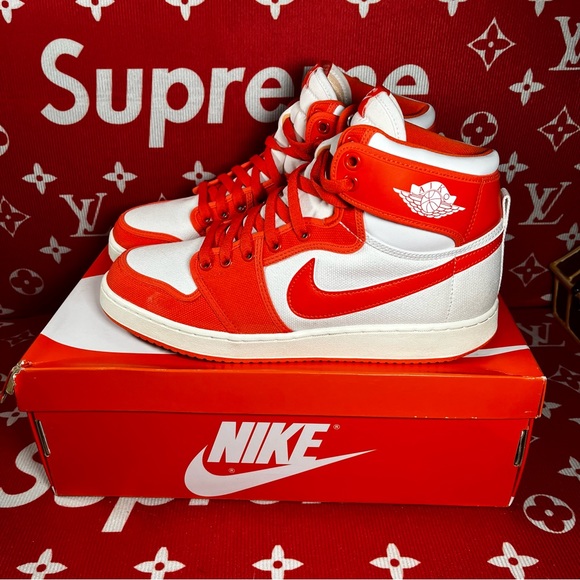 Jordan Other - 🔥🔥nike jordan 1 KO syracuse rush orange high tops size 10M